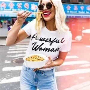 Dressed in Lala Powerful Woman Tee size L